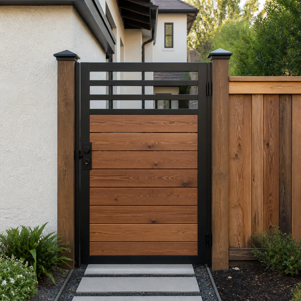 Wood & steel frame